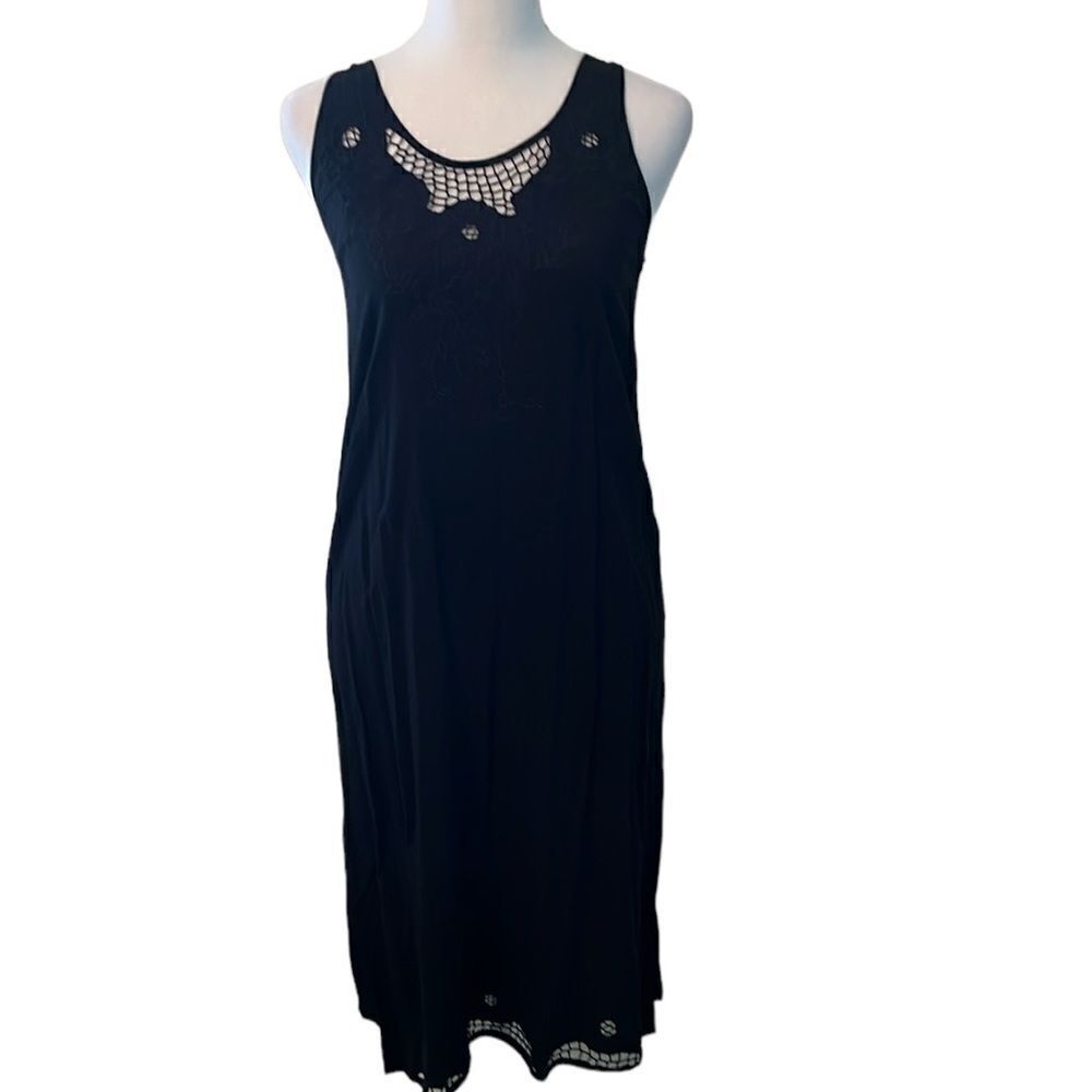 Forever21 szS racerback side slits cutout detail bohemian beach casual dress GUC